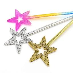Varinhas de fadas para decoração de festa, fino acabamento, forma de estrela, adereços duráveis, 5 peças - Image 4