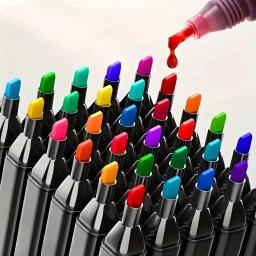 12-120 caneta marcador oleosa colorida cabeça dupla álcool feltro arte pintura mangá escova para crianças escritório escola estudante suprimentos statio - Image 2
