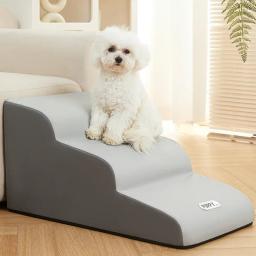 Escada de cama antiderrapante removível para pet, escada de rampa para cachorro pequeno e gato, suprimentos para cães domésticos, 2 ou 3 passos - Image 2