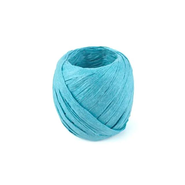 Fita de Papel Raffia Resistente para DIY - Corda Multiuso em 17 Cores, 20m por Rolo
