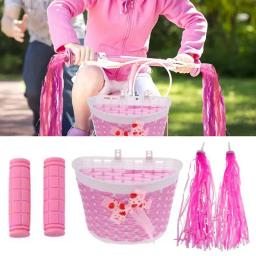 Cesta de bicicleta com apertos de guiador e borlas streamers meninos meninas mountain road bicicleta equipamentos ciclismo acessório - Image 5