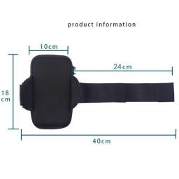 Neoprene braçadeira para esportes, portátil, impermeável, respirável, malha, universal, preto, azul, verde, para telefone, dinheiro, universal - Image 6