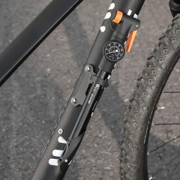 Oeste Biking-Portátil Mini Bicicleta Bomba, manômetro de alta pressão, 120PSI, Inflator Manual, bolas elétricas, MTB, estrada, Schrader, Válvula Presta - Image 3