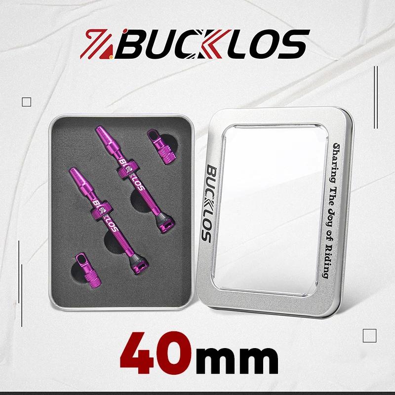 Bucklos válvula sem câmara de ar para bicicleta de estrada, 40/44/55/60/65/80/100mm, liga de alumínio, válvulas sem câmara de ar, f/v, válvula presta, peças de ciclismo - Image 1