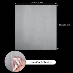 Chzimade-Tecido de colagem dupla face para costura, remendo de engomar, tecido adesivo, entrelinhamento de roupas com ligação térmica, A4, 10PCs - Image 3