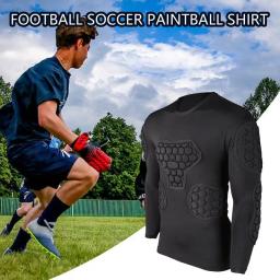 Camisas acolchoadas profissionais e calças Protetor, goleiro Jerseys, Uniforme, EVA Esponja, Cotovelo, Joelho, Futebol, Futebol, Grosso - Image 3