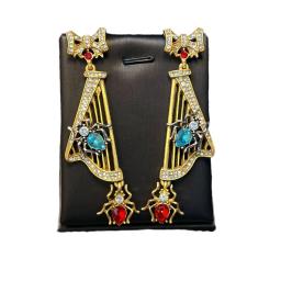 Brincos da indústria pesada, elegância clássica, harpa doce high-end, versátil, tendências da moda europeia e americana, atacado - Image 5
