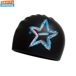 Silicone impermeável impresso Swim Caps para homens e mulheres, Tampão de natação grande cabelo longo, Acessórios de natação para adultos - Image 4