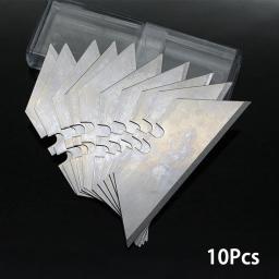Conjunto de lâmina trapezoidal de aço carbono, 10 peças, lâmina de substituição, arte, artesanato, cortador, multifuncional, ferramentas manuais de corte - Image 5