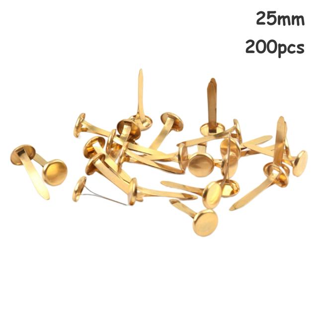 Prego Redondo de Metal 25mm para Scrapbooking e DIY - Ideal para Projetos Infantis e Artesanato