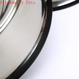 Recipiente De Armazenamento De Alimentos Para Animais De Estimação De Aço Inoxidável Tigela De Cachorro Garrafa De Água Prato Alimentador Para Cães Pequenos e Grandes e Gatos - Image 5