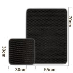 Double Layer Cat Litter Mat, favo de mel, anti-derrapante, impermeável, caixa, captura, Pet produtos - Image 4