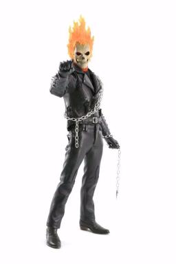 Ghost the Rider 23cm BJD Figura Modelo Brinquedos com Pano de PVC - Image 2