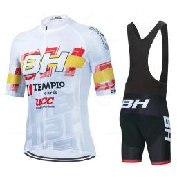 Novo conjunto de camisa de ciclismo de manga curta para homens anti-uv conjuntos de camisa de bicicleta bh pro equipe verão roupas de bicicleta maillot ciclismo hombre - Image 5