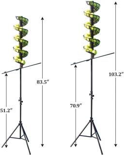 Bola de tênis soltando a máquina, bola alimentador, leve servindo a máquina, 33 bolas - Image 2