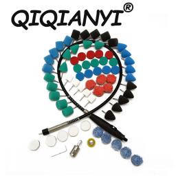 QIQIANYI Mini Máquina De Polimento, Beleza Do Carro Detalhando Ferramentas De Extensão, Detalhe Buffer Kit Almofadas Polonês, Polidor Rotativo e Broca - Image 1