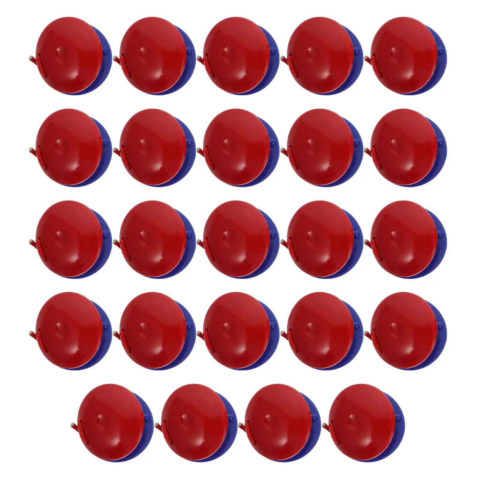 24 pçs castanholas de dedo musical instrumento musical brinquedos para crianças azul vermelho - Image 1