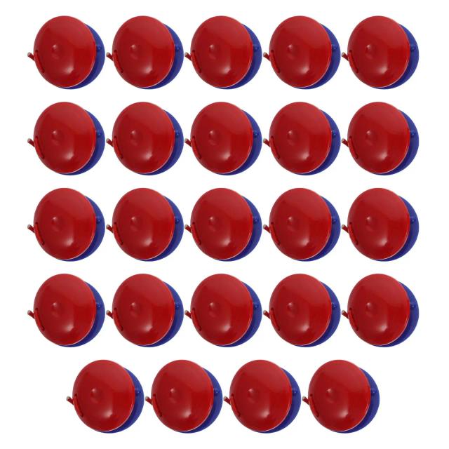 Kit de 24 Castanholas Coloridas para Crianças - Instrumento Musical Divertido em Azul e Vermelho