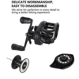 Carretilhas de arremesso 7.2:1 relação de engrenagem carretilhas de pesca roda arrasto máximo 8kg água salgada água doce 18 + 1bb para iniciantes ferramentas de pesca - Image 5