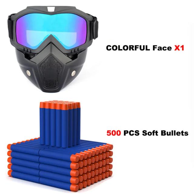 Conjunto Completo de Balas e Acessórios Nerf N-Elite para Brincadeiras de Paintball e Água - 500 Peças Infantais