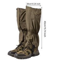 Polainas resistentes à prova d'água para neve, polainas ajustáveis à prova d'água para atividades ao ar livre, caminhadas, escalada, esqui - Image 1
