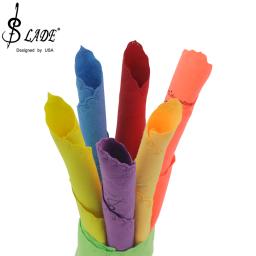 SLADE-Universal pano de algodão colorido para saxofone, clarinete, trompete, limpeza do instrumento, Seven Pack - Image 5
