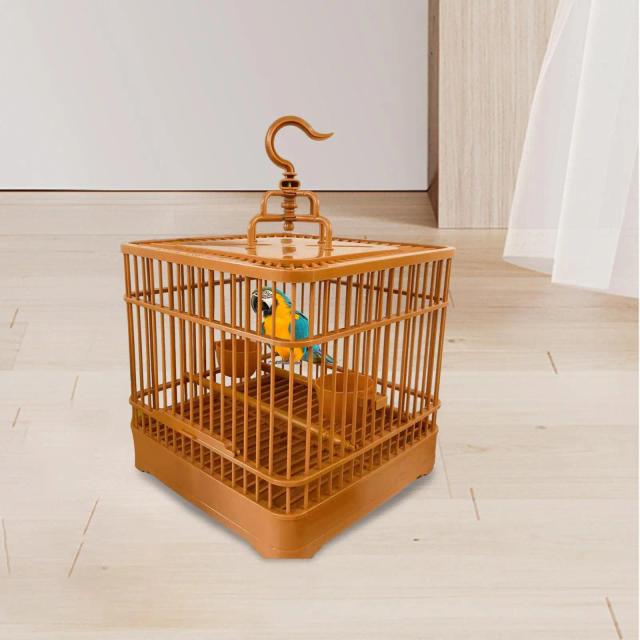Gaiola Suspensa com Poleiro Ideal para Papagaios, Cacatuas e Pequenos Pássaros em Viagem