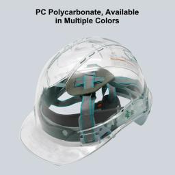 Capacete de segurança transparente para construção Escalada Steeplejack, trabalhador protetor, chapéu duro, local de trabalho ao ar livre, proteção de cabeça - Image 2