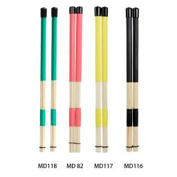 1 par de baquetas de bordo para baquetas jazz, acessórios para instrumentos de percussão vermelho, verde, amarelo, preto, 40cm - Image 1