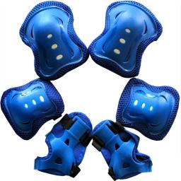 Joelheiras de proteção para crianças, esportes ao ar livre, cotovelos e protetores de pulso, proteção de segurança patinação, transporte da gota, 6 pcs - Image 3