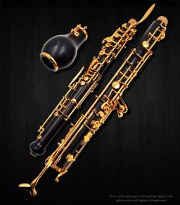 Inglês chifre de madeira ébano f chave alto oboé madeira maciça, ouro-banhado chaves woodwind pano de pelúcia veludo forrado com luvas de junco - Image 5