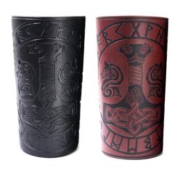 Armadura medieval homem cosplay aquecedores de braço laço-up viking pirata cavaleiro gauntlet pulseira bracer steampunk acessórios - Image 3
