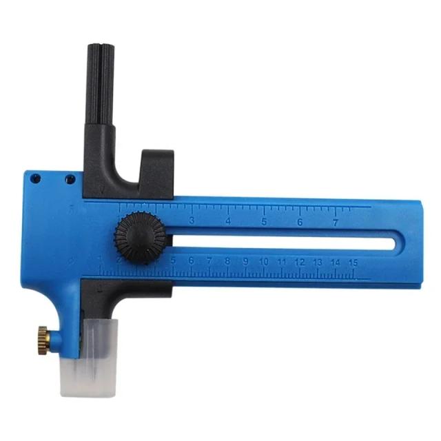 Cortador Ajustável de Círculos para Artesanato: Ferramenta Ideal para Tecido, Papel e Scrapbook DIY