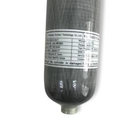 Cilindro de fibra de carbono de 3L para recarga de tanque de ar PCP de paintball com válvula de carregamento de calibre duplo - Image 4