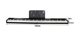 Piano digital dobrável de 88 teclas, controlador multifuncional, flexível, elétrico, instrumento musical - Image 6