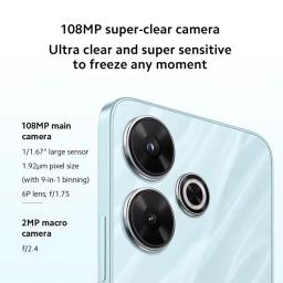 Xiaomi-Redmi 13 Smart Phones, MediaTek Helio G91-Ultra, 108MP, Câmera 5030mAh, Carregamento Rápido 33W, Tela 90Hz, Versão Global - Image 4
