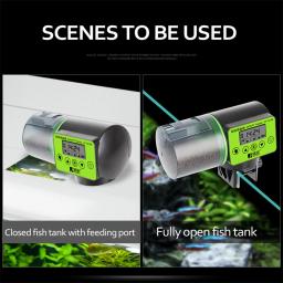 Alimentador automático de peixes com display digital Alimentador de tanques de peixes, Timing inteligente ajustável, Alimentador Goldfish aquário, Grande capacidade - Image 4