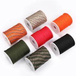 Cabo Parachute para Camping ao ar livre Kit Corda de Sobrevivência para Tenda Guarda-chuva, Correia Lanyard, Varal, 7-Core, 550 Paracord, 4mm, 30m - Image 3