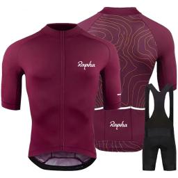 Shorts de ciclismo manga curta masculino, conjunto suspensórios, camisa jersey, roupas de ciclismo ao ar livre, verão, nova chegada, 2023 - Image 6