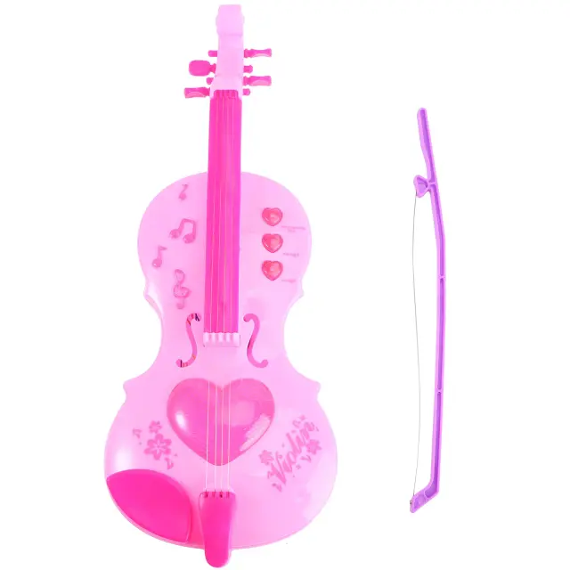 Guitarras de Corda para Crianças: Brinquedo Educacional em Miniatura de Música com Violino de Plástico