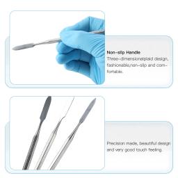 Baisra-espátula de aço inoxidável para misturar, ferramenta dental, cor misturando vara, conjunto de 3 peças - Image 4