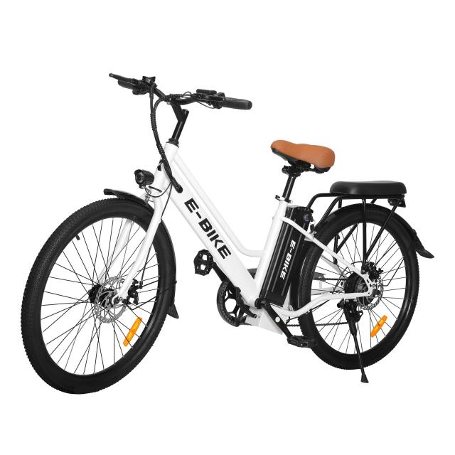 Ebike 350W 15ah Bateria Alimentado Bicicleta Elétrica Ebike 26 polegadas Bicicleta Elétrica de Aço Carbono Bicicleta Elétrica