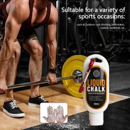 30/50/100ml giz líquido esportes pó de magnésio aperto anti deslizamento creme de levantamento para fitness levantamento de peso escalada ginásio esporte - Image 5