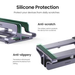 Ugreen portátil vertical suporte portátil dobrável de alumínio portátil suporte tablet suporte para macbook ar pro pc 17 polegada - Image 6
