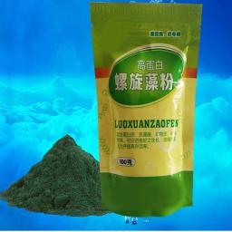 Frasco de Spirulina para Alimentos para Peixes, Camarão Ornamental, Algas Abertas, Nutrição Oceano Saudável, 100g, 50g - Image 1