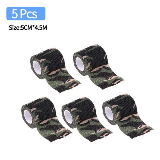 Fitas de Caça Camufladas para Armas e Acessórios - Pacote de 5 a 20 Peças para Tiro e Atividades ao Ar Livre