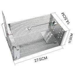 Rat Trap Steel No Kill Live Catch com furos de ar, Ratos Eficaz, Safe Mouse Cage, Hamsters, Esquilos, Roedores - Image 5