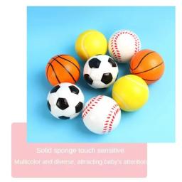 Bola de esponja sólida para crianças, bola macia, para esportes, basquete, futebol, descompressão, bola pit, kabamaBrinquedos, 1 parte - Image 5