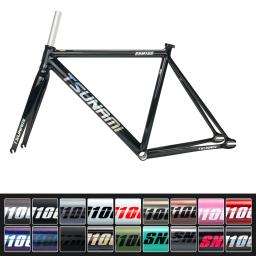 Novas cores tsunami snm 100 conjunto de quadros de bicicleta de engrenagem fixa 700c quadro de liga de alumínio pista de corrida fixie conjunto de quadro de bicicleta com garfo - Image 6