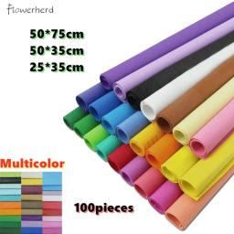 100 papéis de tecido diy artesanato papel buquê de flores papel de embrulho embalagem de presente scrapbook papel roupas embalagem 50x70cm - Image 2